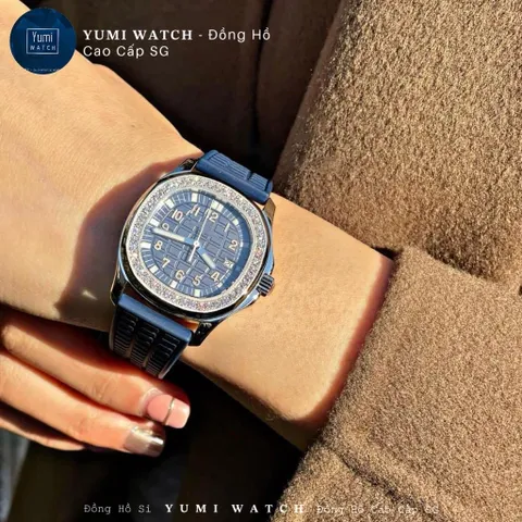 [Yumi Store ] Đồng Hồ Nữ ATP Dây Cao Su Non Đính Đá Pha Lê Cao Cấp FULLBOX