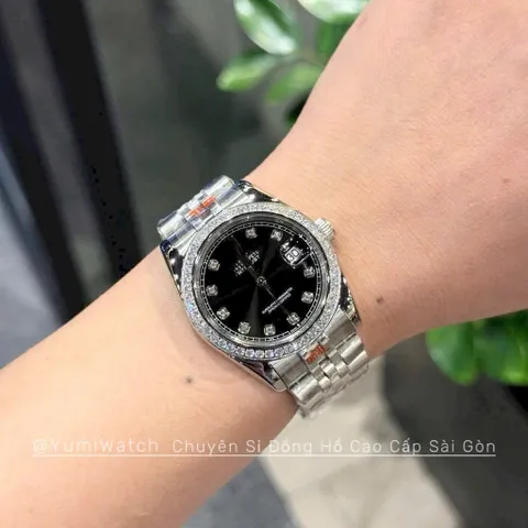 [HÀNG CAO CẤP] Đồng Hồ Cặp Nam Nữ YUMI ALESSX Đính Đá Pha Lê Siêu Sáng , Sang Trọng Và Thanh Lịch