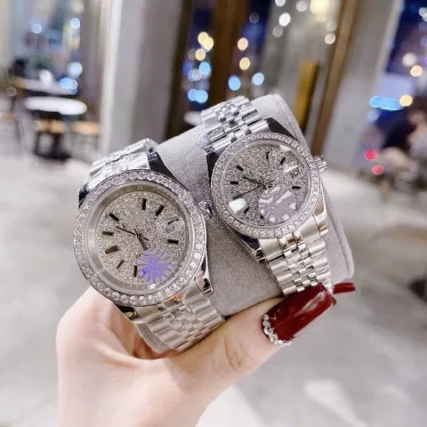 [ SIÊU CẤP  ]  Đồng Hồ Cặp Nam Nữ ALO Đính Đá Sang Trọng, Thời Trang Cao Cấp Kèm Hộp Cao Cấp