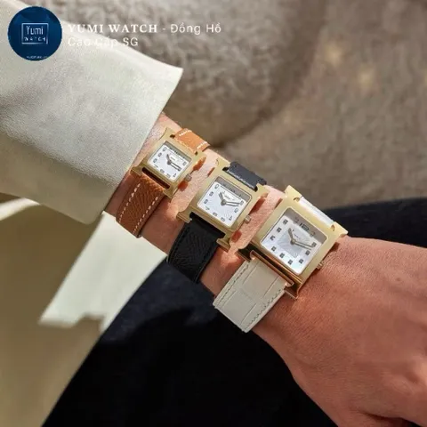 [YUMISTORE] Đồng Hồ Nữ sang Trọng MMTT Dây Da Mặt Vuông Sang Trọng Kèm Hộp
