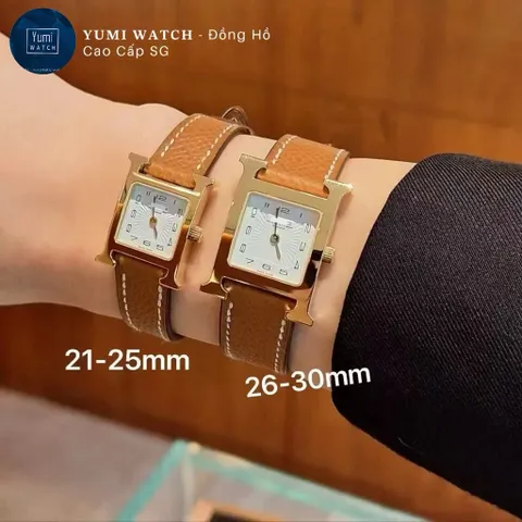 [YUMISTORE] Đồng Hồ Nữ sang Trọng MMTT Dây Da Mặt Vuông Sang Trọng Kèm Hộp