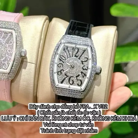 Bộ dây FRANKLER đồng hồ cao su phủ da cao cấp 20x16mm, không kèm chốt + ốc