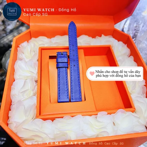 Dây da đồng hồ nam nữ PU mềm mại, khóa kim chắc chắn