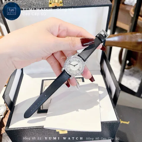 Đồng Hồ Nữ Dây Da Cchoper đính đá sang trọng kèm hộp