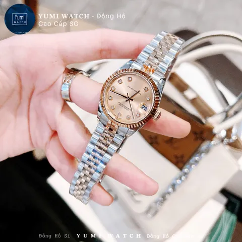 YUMI STORE Đồng Hồ Cặp Nam Nữ ALO Mặt Kính Chống Trầy, Dây Thép Không Gỉ CAO CẤP