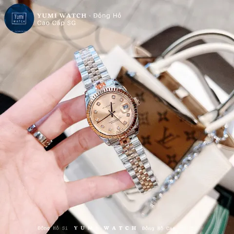 YUMI STORE Đồng Hồ Cặp Nam Nữ ALO Mặt Kính Chống Trầy, Dây Thép Không Gỉ CAO CẤP