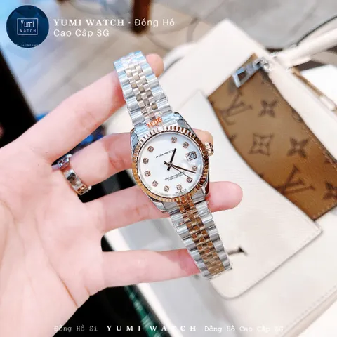 YUMI STORE Đồng Hồ Cặp Nam Nữ ALO Mặt Kính Chống Trầy, Dây Thép Không Gỉ CAO CẤP