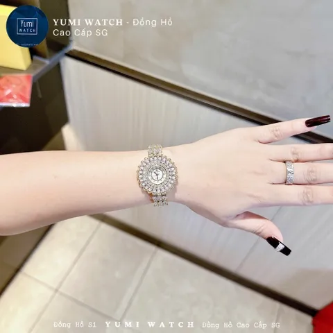 [ Yumi Store ] Đồng Hồ Nữ Pha Lê CROWN Sang Trọng , Kiểu Dáng Hoa Tuyết Siêu Hot