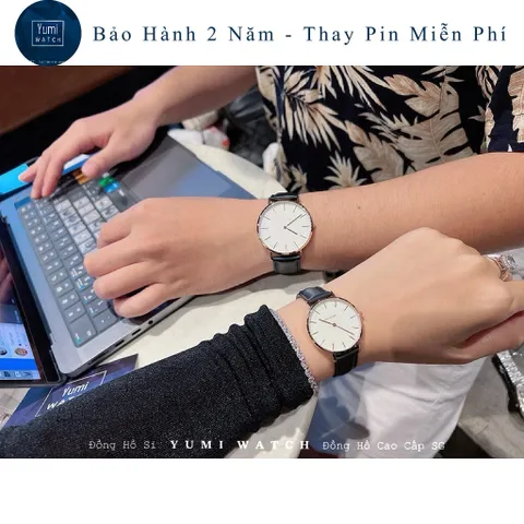 [YumiWatch2] Đồng Hồ Cặp ĐĐ Dây Da FULLBOX CAO CẤP