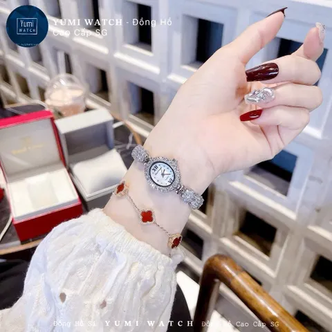 [ Yumi Store ] Đồng Hồ Nữ Đá Pha Lê Siêu Sáng, CAO CẤP FULLBOX SANG TRỌNG