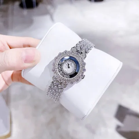 [CAO CẤP] Đồng Hồ Nữ Royal Crown dây full đá pha lê siêu sáng Cao Cấp Fullbox