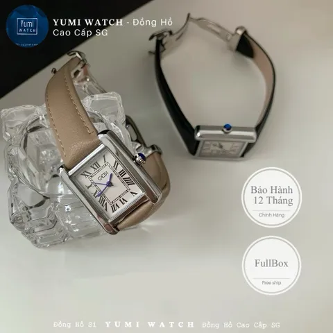 Đồng Hồ Nữ GEDI YUMI Mặt Vuông Cổ Điển Sang Trọng FULLBOX