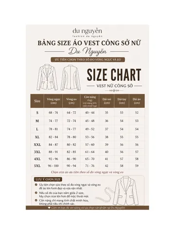 Áo Vest Nữ Tuyết Mưa Cao Cấp Form Đẹp Tôn Dáng – Vest Công Sở Dài Tay Du Nguyễn