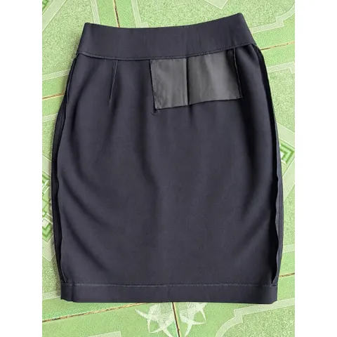 CHÂN VÁY KAKI NỮ DÁNG ÔM DU NGUYỄN CẠP LƯNG 5CM – DÀI 45CM