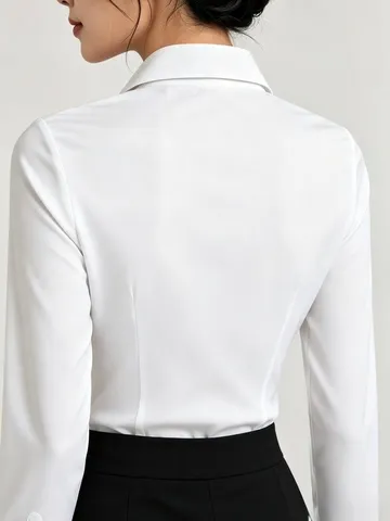 Áo Sơ Mi Nữ Công Sở Vải Lụa Nhung Form Ôm Tôn Dáng Tay Dài,Lỡ,Ngắn S-6XL