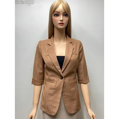 Áo Vest Nữ Kẻ Caro Tay Lỡ Phom Dài Công Sở Thanh Lịch