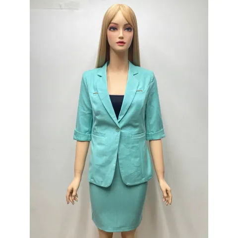 Áo Vest Nữ Kẻ Caro Tay Lỡ Phom Dài Công Sở Thanh Lịch