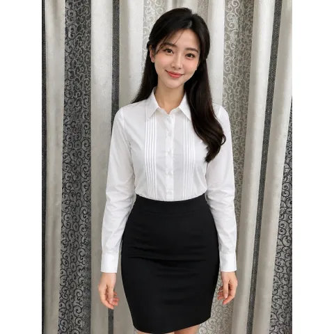 Áo Sơ Mi Nữ 5 Ly Tay Dài Tay Ngắn Lụa Nhung Cao Cấp