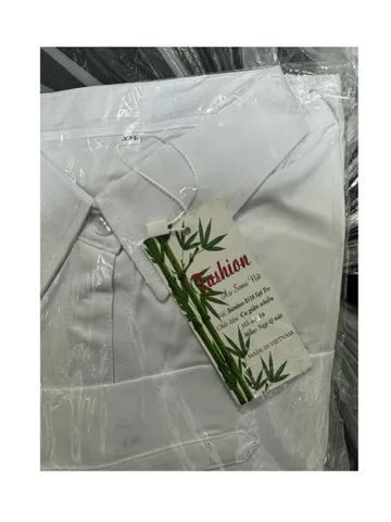 Áo Sơ Mi Nữ Vải Bamboo Sợi Tre Cao Cấp - Tay Dài Và Tay Ngắn Không Nhăn, Thoáng Mát (Trắng Tinh / Trắng Kem)