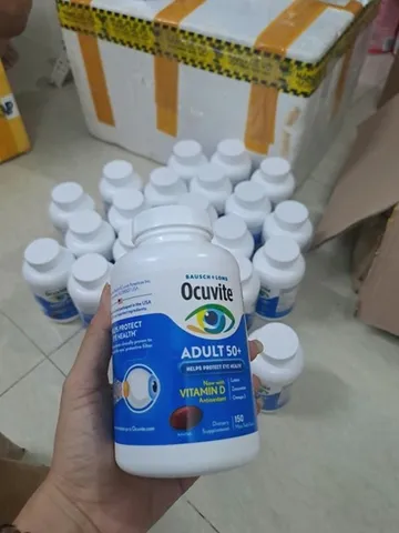 Viên uống Ocuvite Adult 50+ bổ mắt cho người lớn tuổi, sáng mắt khỏe thị lực - Hộp 150 viên ?️