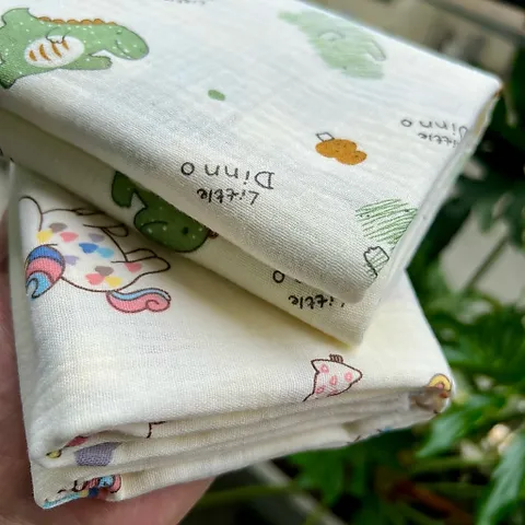 [100x70] Khăn tắm muslin đa năng, mềm mịn, không bụi vải thân thiện với da bé CindyKids