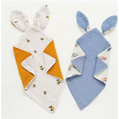 Khăn doudou - Khăn xoa dịu - chất liệu muslin dễ thương, an toàn cho bé
