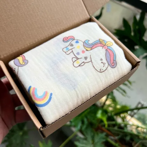 Khăn tắm xô muslin 4 lớp 2 mặt hiệu suất thấm hút cao và thân thiện với da CindyKids