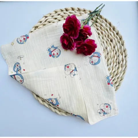 Khăn mặt, khăn sữa chất xô muslin 4 lớp mềm mại an toàn với da em bé.