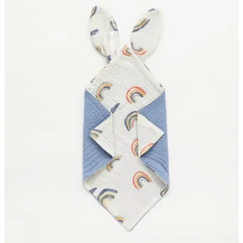 Khăn doudou - Khăn xoa dịu - chất liệu muslin dễ thương, an toàn cho bé