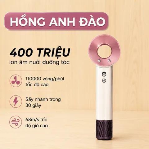 MÁY SẤY TÓC ION ÂM 2 CHIỀU NÓNG LẠNH 3 TỐC ĐỘ. Fullbox sang trọng 2 Phân Loại Màu