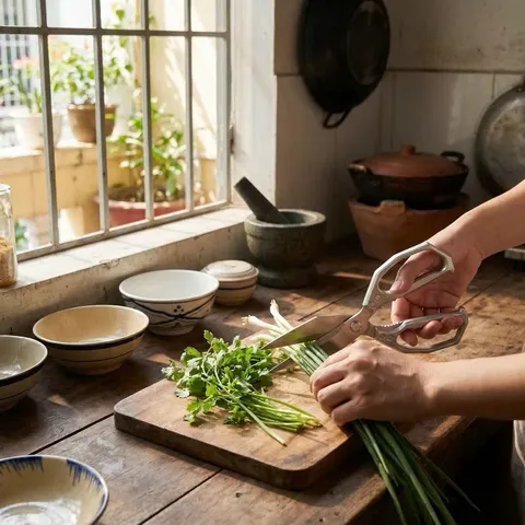 Kéo Mỏ Vịt Màu Bạc Chống Rỉ Cắt Thủ Công Siêu Bền, Dễ Sử dụng Trong Mọi Hoàn Cảnh