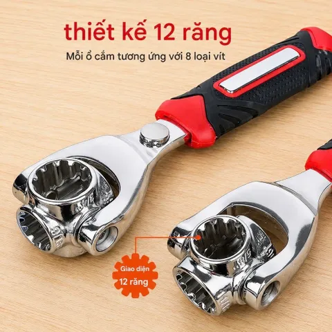Cờ Lê Đa Năng 48 Đầu Xoay 360 Độ , Tay Cầm Chống Trượt - Dụng Cụ Vặn Bu Lông Ốc Vít Đa Năng Tiện Lợi Nhỏ Gọn
