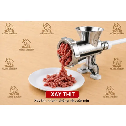 Máy Xay Quay Tay Xay Thịt - Cua - Cá, Đùn Xúc Xích, Xay Tất Cả Các Loại Thực Phẩm Sắc Bén Tiện Dụng Cho Nhà Bếp
