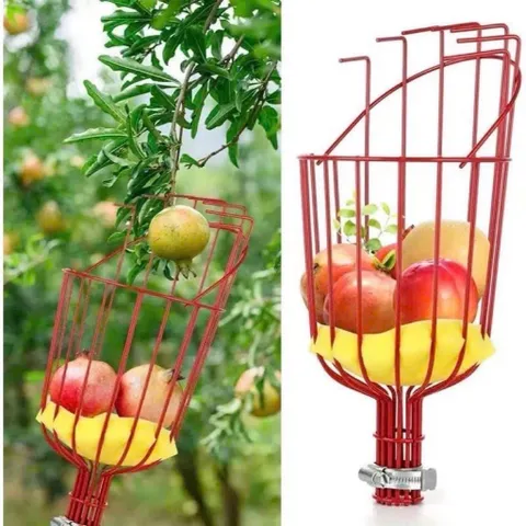 Giỏ hái trái cây dụng cụ giật hái trái cây lồng vặt hoa quả Đầu vợt hái quả, Giỏ hái quả Trên Cao Dễ Sử Dụng
