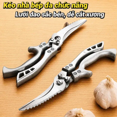 Kéo Đa Năng SK5 Cắt Gà , Vịt , Ngan - Cắt Xương Cộng Lực Siêu Bén Đa Năng Chất Liệu Thép Không Gỉ Cứng Cáp Siêu Bền