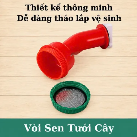 Đầu phun tưới cây 1000 lỗ phân tán nước đều, tưới nhẹ nhàng cho rau hoa chuyên dùng tưới cây
