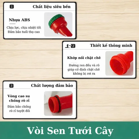 Đầu phun tưới cây 1000 lỗ phân tán nước đều, tưới nhẹ nhàng cho rau hoa chuyên dùng tưới cây
