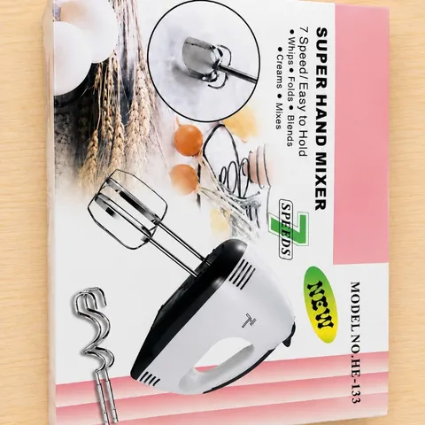 Máy Đánh Trứng Cầm Tay 7 Tốc Độ Tặng 4 Đầu Đánh Cao Cấp, Nhiều Chức Năng Hoạt Động Mạnh Mẽ Sử Dụng Tiện Lợi