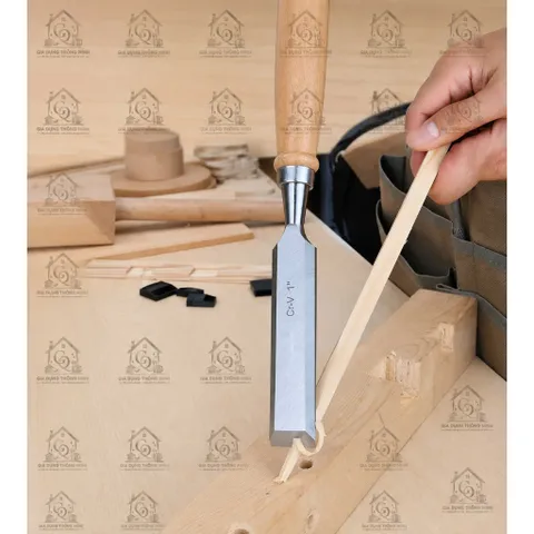 Combo Bộ 4 Đục Gỗ Tay Cầm Gỗ Cao Cấp – Dụng Cụ Chạm Khắc, Tiện Mộc, Sửa Chữa Gỗ, Hàng Loại 1 Dày Dặn Chắc Tay