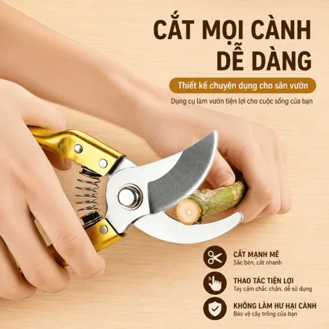 COMBO 3 KÉO CẮT CÀNH - KÉO TỈA CÂY SIÊU SẮC BÉN LƯỠI THÉP CHỐNG RỈ KÉO TỈA CÂY CẢNH