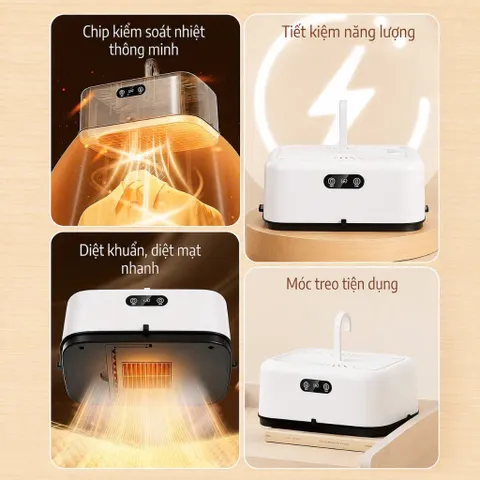 Máy Sấy Quần Áo LUMI QNK Công Suất 600W, Thiết Kế Gấp Gọn Tích Hợp Sưởi Ấm Nhỏ Gọn An Toàn Cho Gia Đình