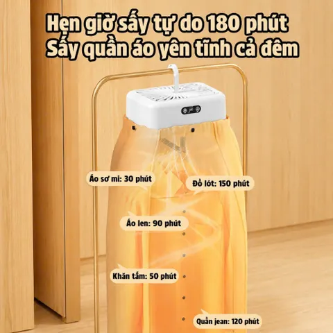 Máy Sấy Quần Áo LUMI QNK Công Suất 600W, Thiết Kế Gấp Gọn Tích Hợp Sưởi Ấm Nhỏ Gọn An Toàn Cho Gia Đình