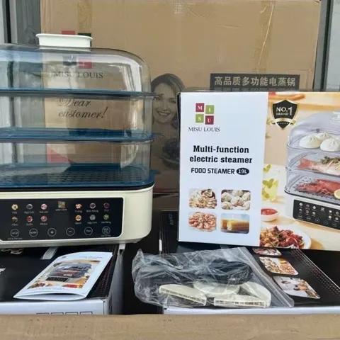 Nồi hấp điện đa năng 3 tầng tiện lợi dung tích 19 lít nhiệt mạnh nóng nhanh BH 12 tháng