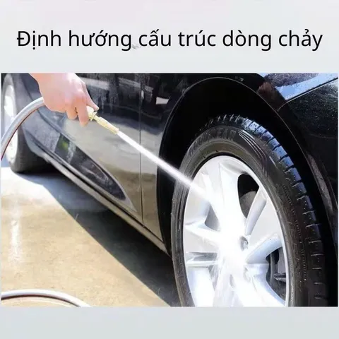 Vòi Xịt Tăng Áp 3 Chế Độ Xịt Áp Lực Nước Mạnh Dành Cho Tưới Cây Rửa Xe Làm Vườn, Loại Dây Dài Siêu Bền 5M-10M-15M-20M