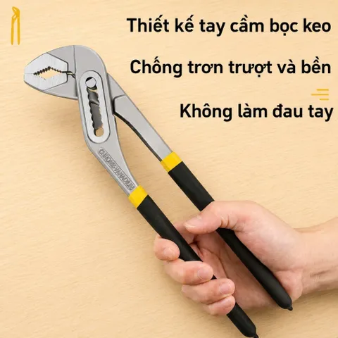 Kìm Mỏ Quạ Đa Năng 10inch Tay Cầm Êm , Thép không Gỉ Kẹp Chắc Điều Chỉnh Linh Hoạt ,Tay Bọc cao Su Êm Ái