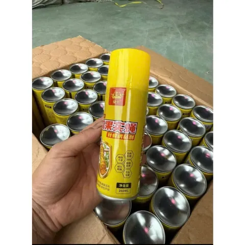 Chai Keo Xịt Bẫy Ruồi Vàng 260ml - Thu Hút Côn Trùng,Ruồi, Dính Chắc, Hiệu Quả Cao, Dùng Cho Vườn & Trang Trại