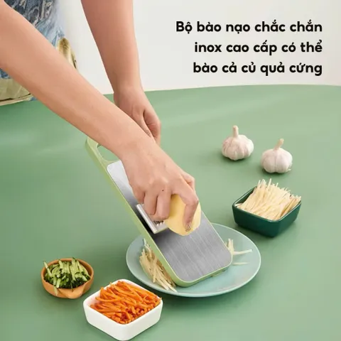 Nạo Rau Quả Đa Năng, Combo 6 LƯỠI DAO , Đồ Bào Rau Củ Đa Năng Cao Cấp,INOX 304 Không Rỉ