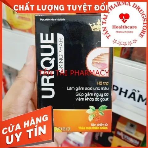 ✅[CHÍNH HÃNG] (MÃ: SP1VI8) Viên URIQUE KINGPHAR - Giúp giảm acid uric trong máu , giảm viêm khớp do gout - 40 viên