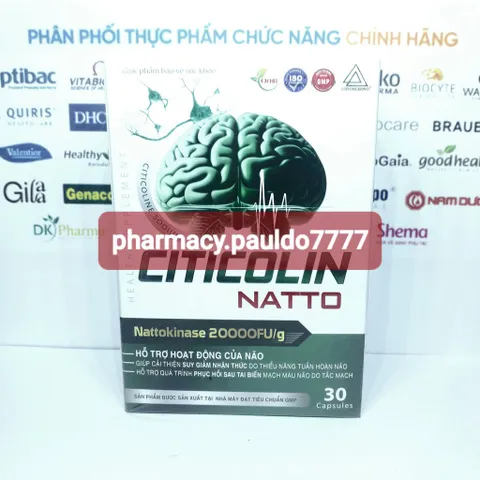 ✅[CHÍNH HÃNG] (MÃ: SP3MK) Viên uống phòng ngùa và phục hồi sau tai biến CITICOLIN NATTO - 30 viên