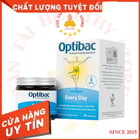 ✅[CHÍNH HÃNG] (MÃ: SP4TK) Optibac Probiotics Every Day - Men Vi Sinh Hỗ Trợ Cho Người Đau Dạ Dày, Đại Tràng 30V